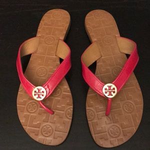 Tory Burch Leather Flip Flops